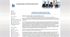 Desktop Screenshot of leadership-development-tips.com